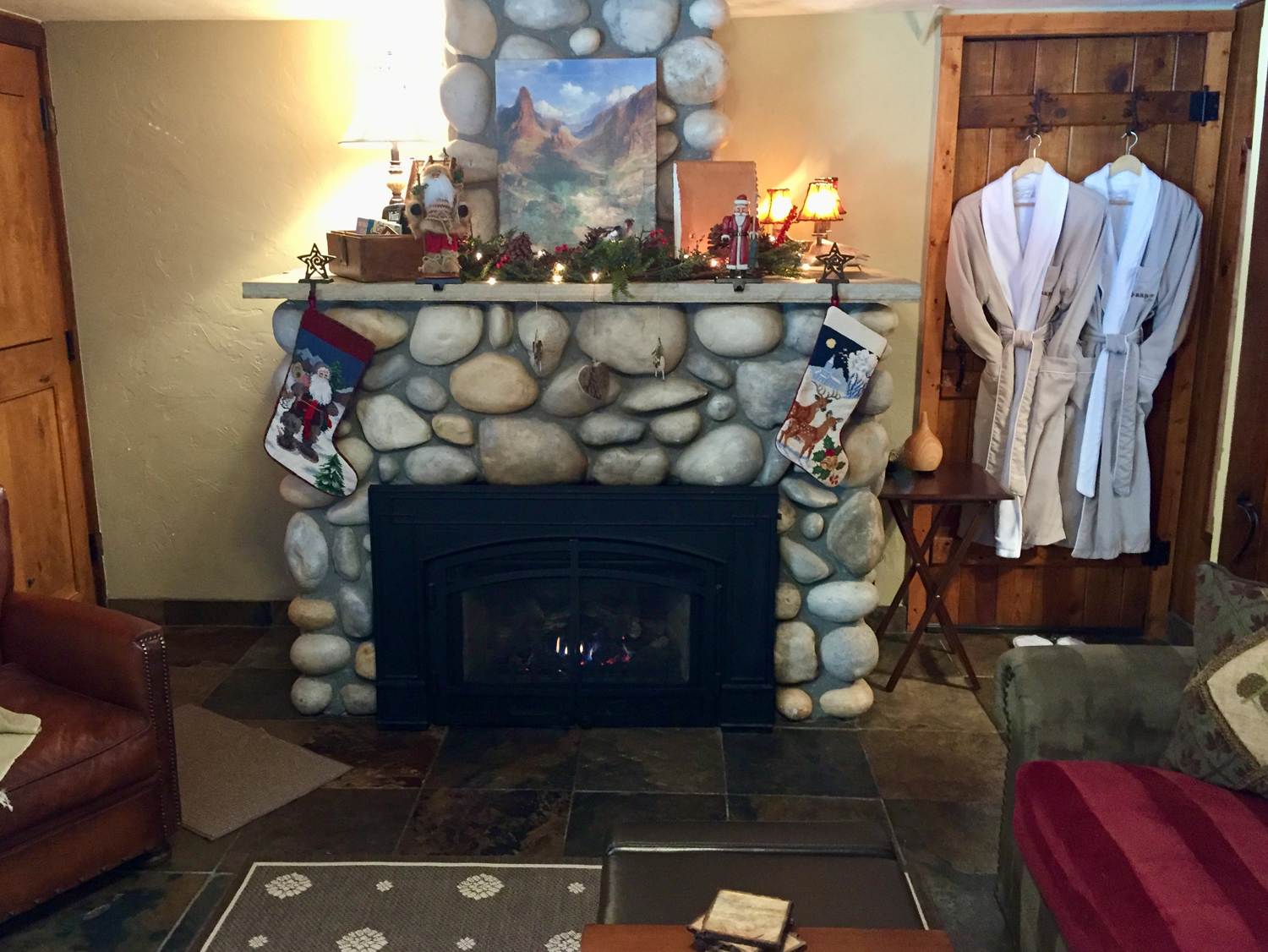 Riverview fireplace stockings