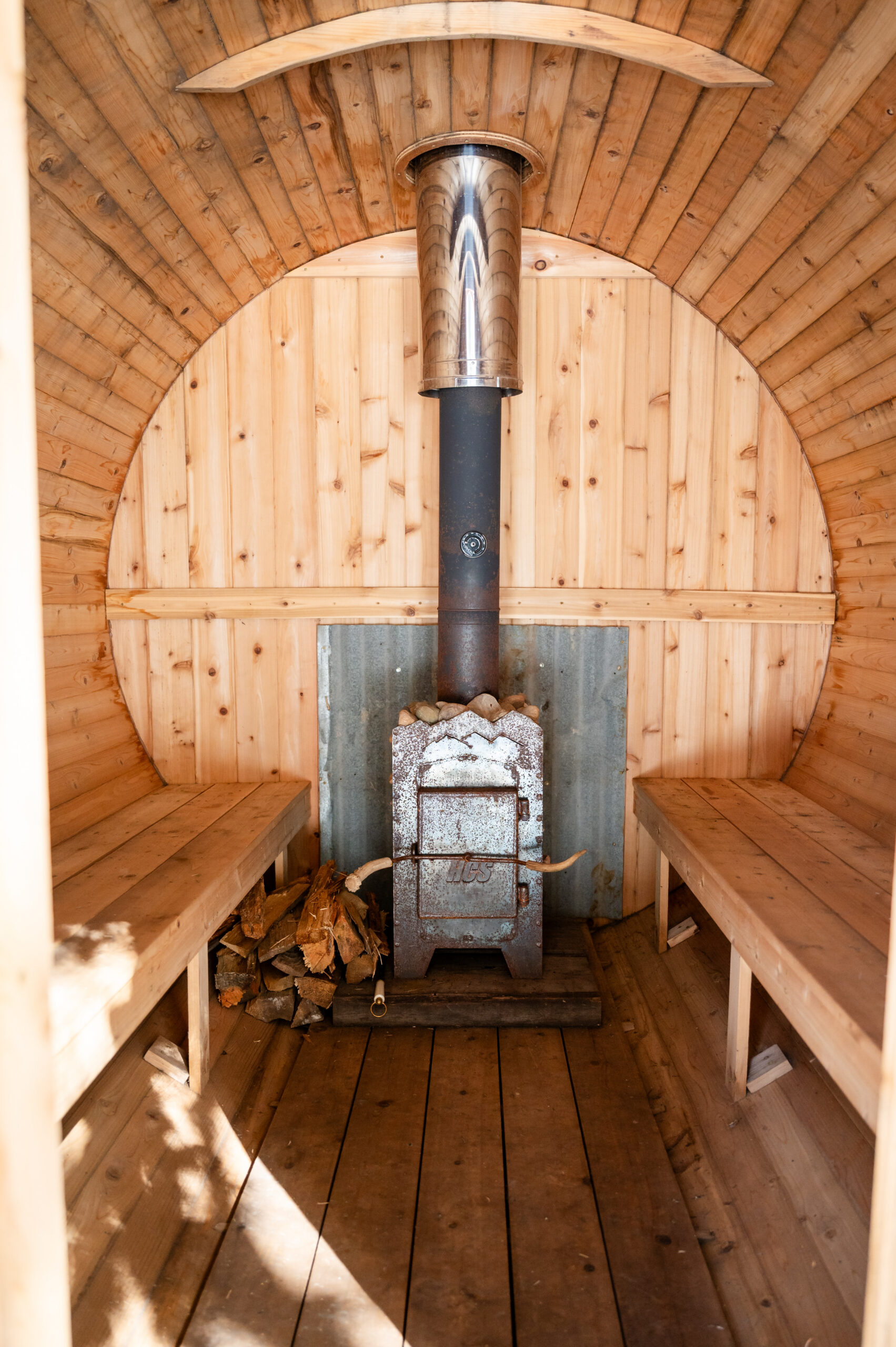 sauna inside